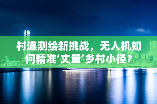 村道测绘新挑战，无人机如何精准‘丈量’乡村小径？