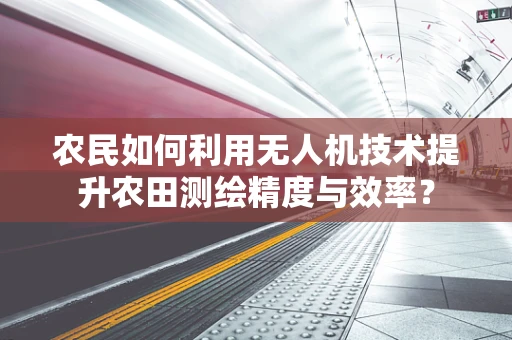 农民如何利用无人机技术提升农田测绘精度与效率？