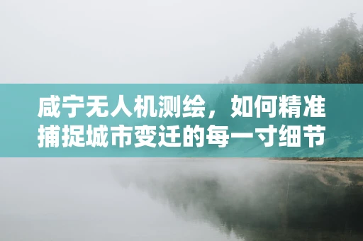 咸宁无人机测绘，如何精准捕捉城市变迁的每一寸细节？