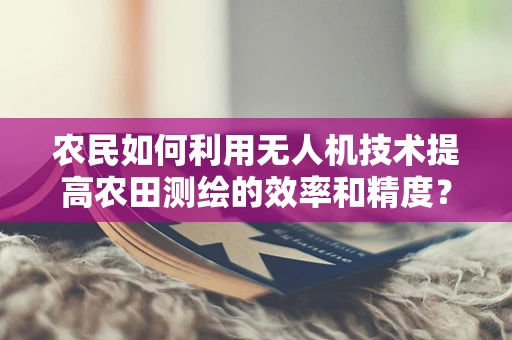 农民如何利用无人机技术提高农田测绘的效率和精度？