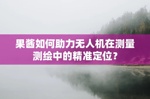 果酱如何助力无人机在测量测绘中的精准定位？