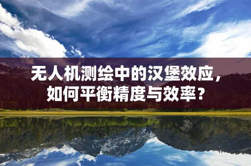 无人机测绘中的汉堡效应，如何平衡精度与效率？