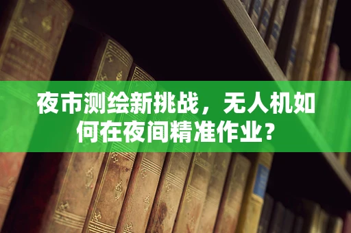 夜市测绘新挑战，无人机如何在夜间精准作业？