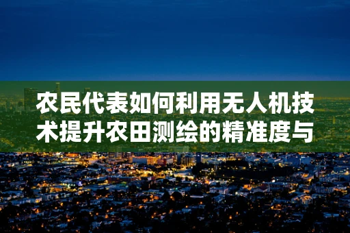 农民代表如何利用无人机技术提升农田测绘的精准度与效率？