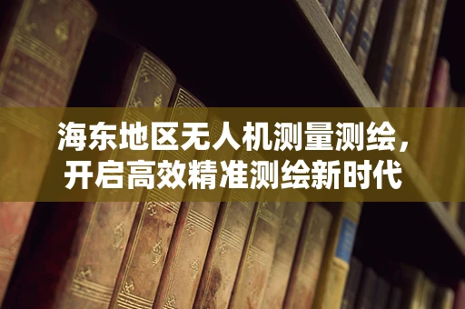 海东地区无人机测量测绘，开启高效精准测绘新时代